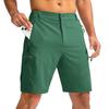 Men's Golf Shorts with Multi Pockets, Elastic Waist Casual Dress Shorts for Summer