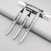 Silver Tube Double-Ended 2In1 Four-Claw Eyebrow Pencil, Non-Smudging Waterproof Four-Ended Bifurcated Liquid Eyebrow Pencil