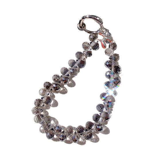 Faux Crystal Phone Strap Sparkling Phone Wrist Strap Bling Charm Lanyard with Card Slot Fashion Accessory Gift for Girls Best