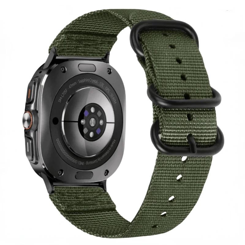 

Nylon Strap for Samsung Galaxy Watch Ultra Replaceable Bracelet for Galaxy Watch 8-7 Ultra 47mm Sport Watchband Accessories Galaxy Ultra 47mm армия зеленый