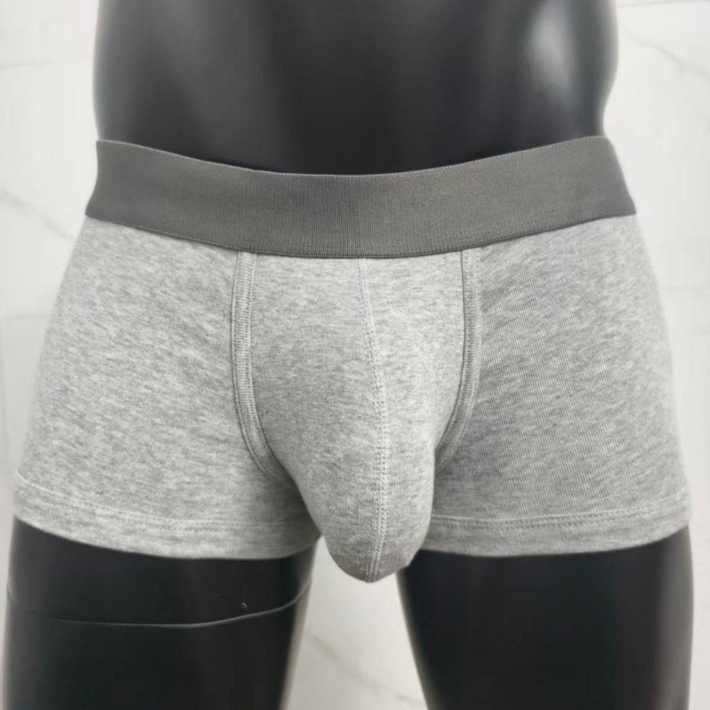 Men's Pure Cotton U-Convex Boxer Briefs - Comfortable, Skin-friendly Solid Color Sports Shorts