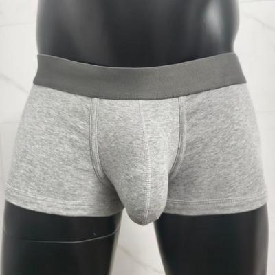 Heren Pure Katoen U-Convex Boxer Briefs - Comfortabele, Huidvriendelijke Effen Kleur Sportshorts