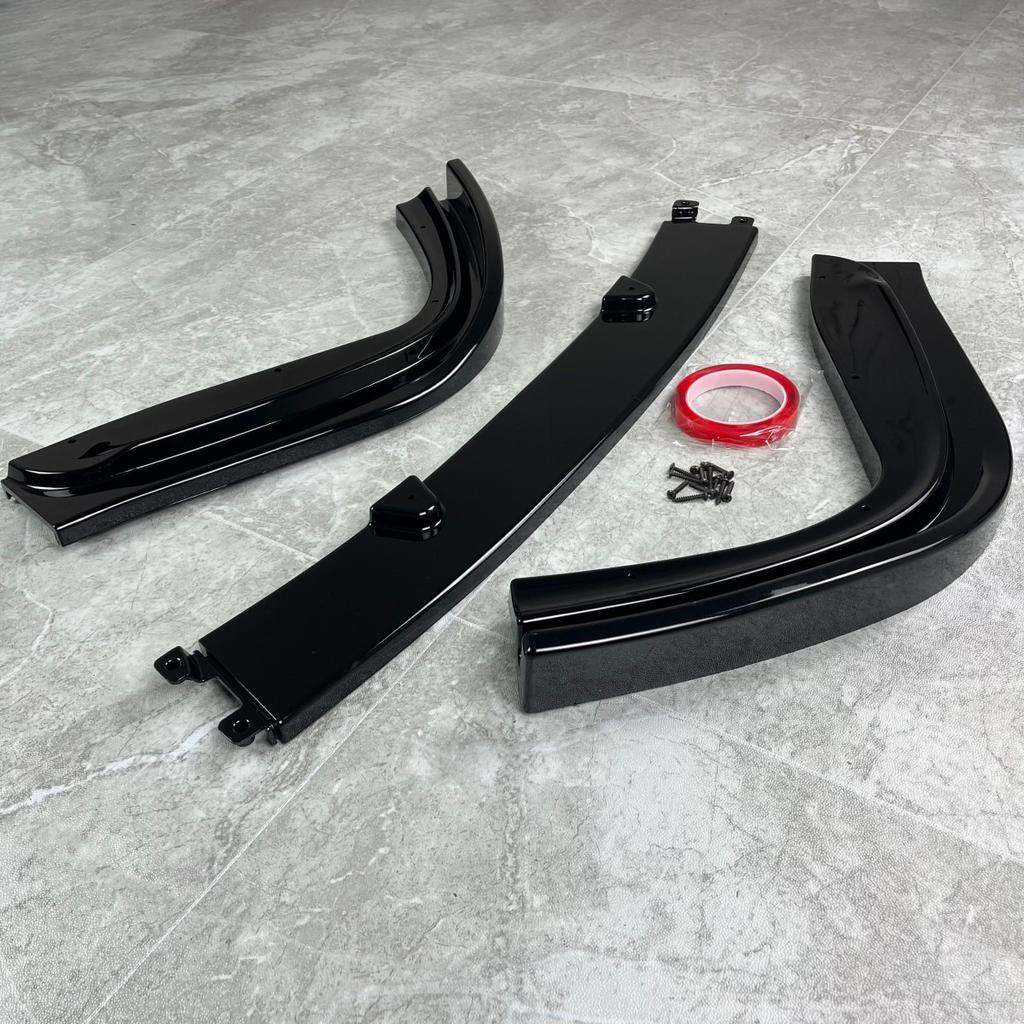 3pcs H Style Front Bumper Lip Spoiler for BMW E39 5 Series M5 M Pack 1996-2003 MP Bumpers Sedan Touring Wagon Gloss Painted
