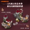 New Medieval Castle Building Blocks Guardian Barracks Lamp Assembling Model Street Scene Collectible Decoration Children's Gifts