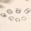 Full Diamond Rings, Jewelry Ins Wind Star Jewelry Women's Niche Light Luxury Ring Set Accessories