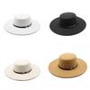 Fashion Wool Felt Sun Hat For Women With Wide Brim Summer Sun Protection