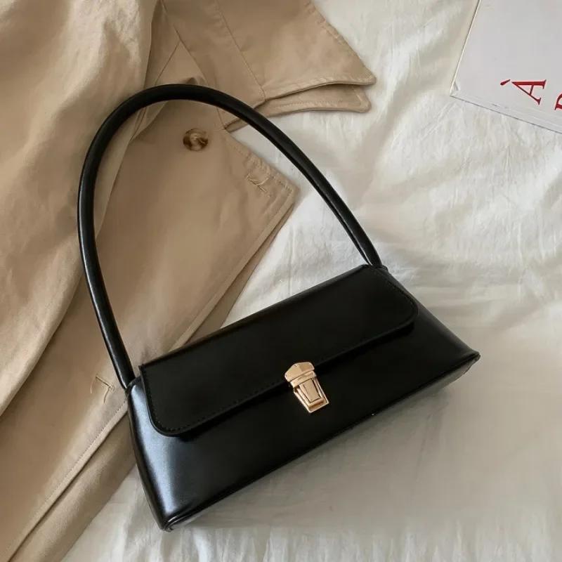Luxury Brand Crossbody Bags For Women Fashion Design Underarm Woman Shoulder Bag Female Handbag And Purses Solid Color