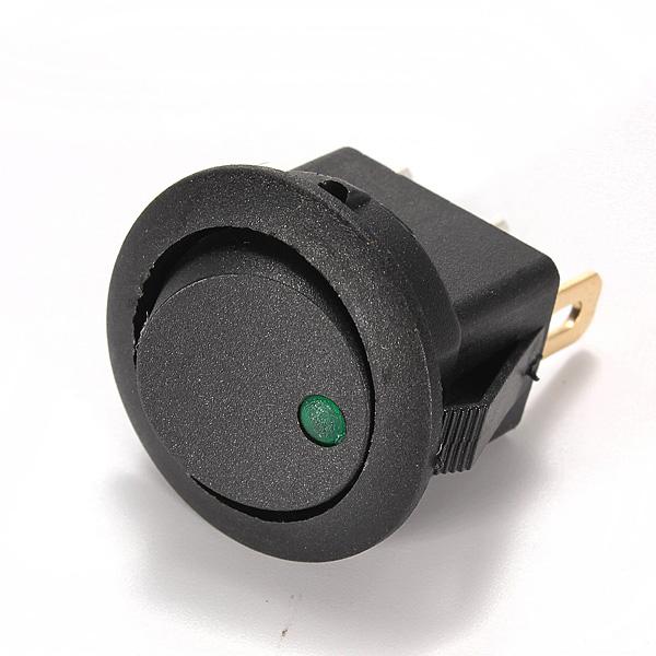 20x Blue Green Yellow Red LED Dot Light 12V Car Auto ON/OFF Toggle Switch Sales