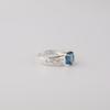 London Blue Topaz Gemstone 925 Sterling Silver Pretty Wedding Ring For Bride CZR-15-7
