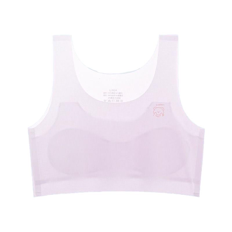 Girls' Summer Thin Style Training Bra for Puberty, Ages 12+