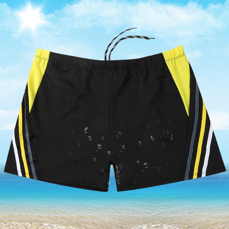 

1PC Beach Swimwear Plus Size Elastic Summer Surfing Swimsuit Boxer Shorts Sport Shorts Men Swimming Trunk жёлтый