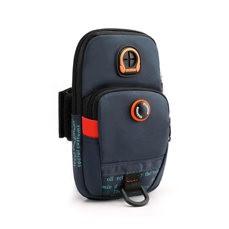 

2023 Новая уличная сумка на руку, спортивная сумка на руку для бега, мужская и женская мобильная сумка, нулевой кошелек, сумка для фитнеса One Size темно-синий