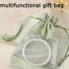 WTEMPO Clear Window Gift Bags Pearls Beads Jewelry Small Presents Packaging Drawstring Bags Perfect for Wedding Birthday Party Favors