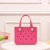 EVA Hole Design Waterproof Beach and Travel Bag - Washable, Portable, Perfect for Sports, Pool, and Beach Days