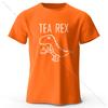 TeaRex Dinosaur Printed 100 Cotton TShirt Soft Breathable Round Neck Short Sleeve Tee Unisex Fun Quirky Style