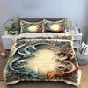 White and Red Dragons. Bedding Sets Duvet Cover Sets Duvet Covers Pillowcases(1 * Duvet Cover 2 * Pillowcases Without Duvet Insert)