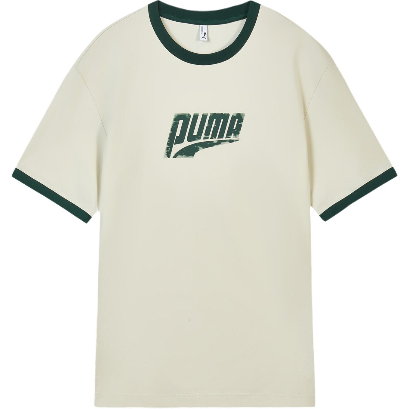 

Puma Easy Miles Ss Ringer Loose Round Neck Pullover Short Sleeve T-Shirt Unisex Tops 636294-87 XS