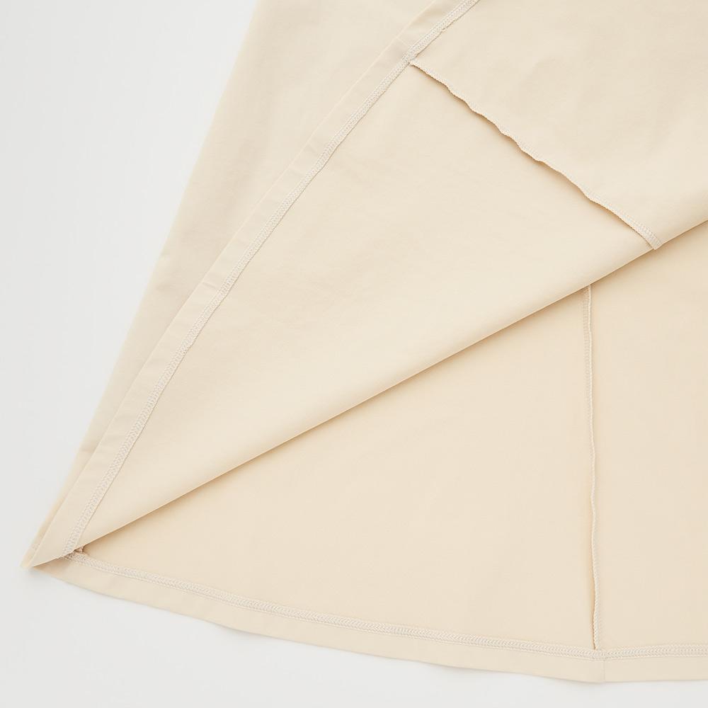 Uniqlo X Theory Kollaboration Unifarben Rundhals Ärmelloses Kleid Damenkleider Hellbeige 447376-30