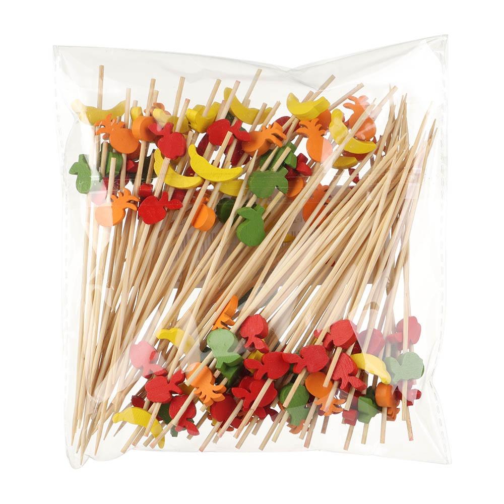 Picnic Party Supplies Cocktail Fork Wooden Dessert Salad Stick Cocktail Pick  Food Cupcake Fruit