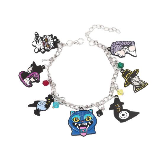 Pulseira DIY Pop Coreana Pulseira Inspirada em Anime Pulseira Elástica Ajustável com Berloques Fofos Presente para Fãs Homens Mulheres