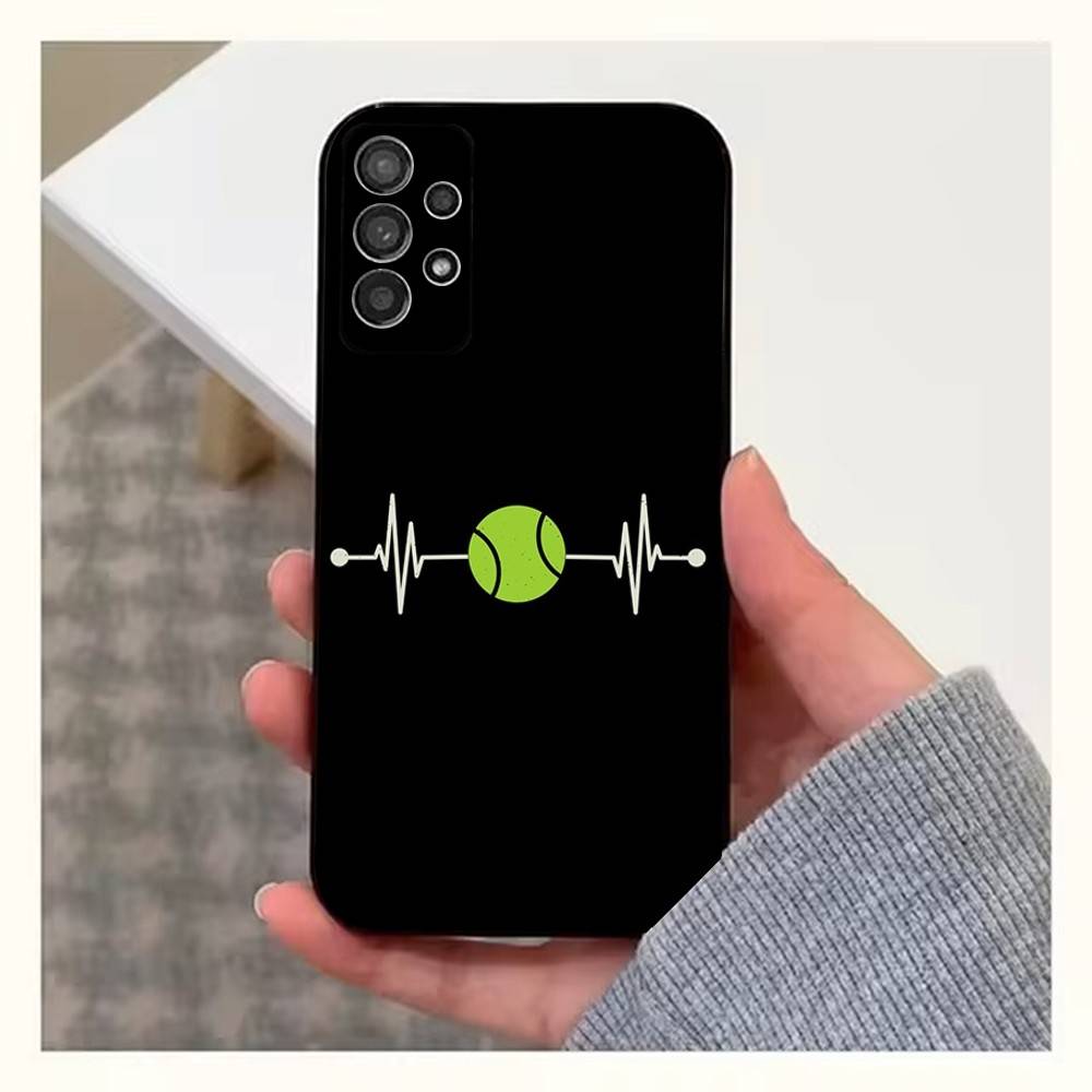 Tennis Sport Phone For Samsung S22,S25,S24,S23,Ultra,FE,Plus,S21,S20,S10,S9,Lite,Soft Silicone Black