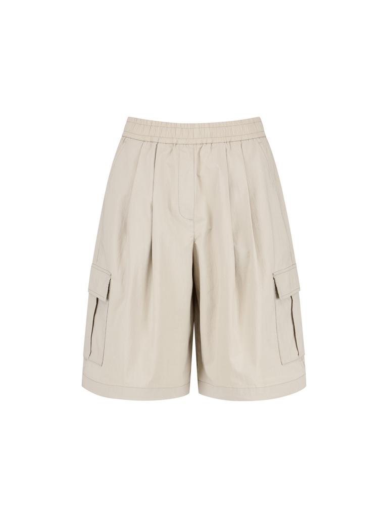 Polhaem Women'S Elastic Cargo Bermuda Cool Shorts_Phg2Ph2730