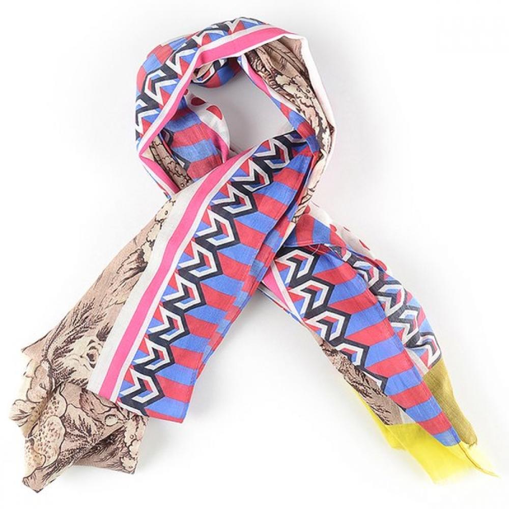 Oilily Pattern Scarf Ow9sasc002 gray (04)/180*60