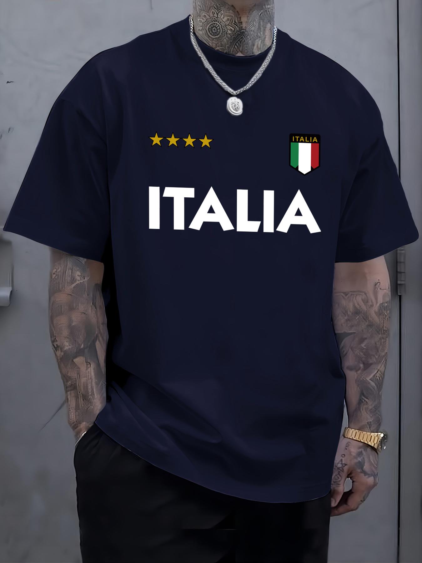 

Mens printed Tshirt 100 cotton simple and loose fit casual and versatile trendy and fun Tshirt S