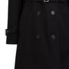 Coats Women's Black Lapel Moderate Straight Fit CR116-BLK