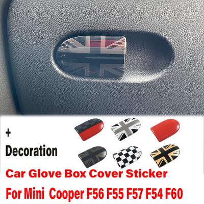 Union Jack Car Glove Box Handle Decorative Storage Box Cover Sticker For MINI Clubman COOPER S F55 F56 F57 F54 F60