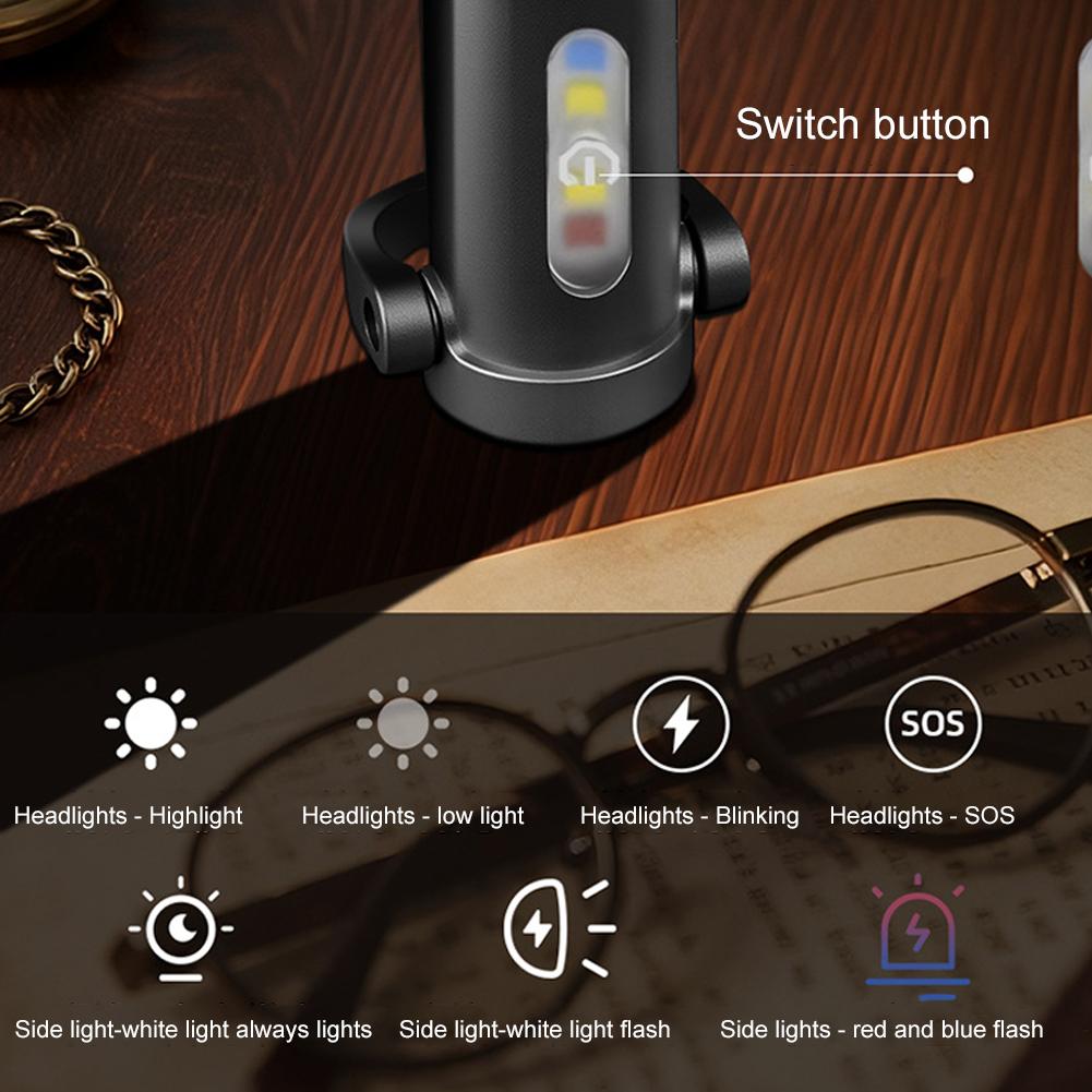 Portable Keychain Multi-Function Emergency Flashlight Outdoor Mini Flashlight Mobile Power for Outdoor Camping And Hiking Light