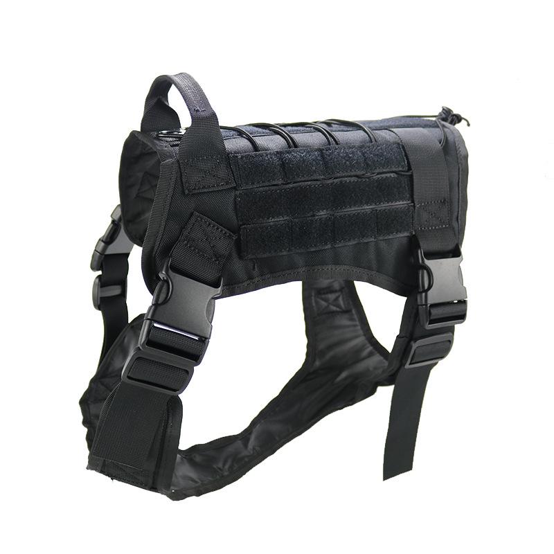 Adjustable Tactical Dog Vest & Leash Set - Anti-Shock for Large Dogs