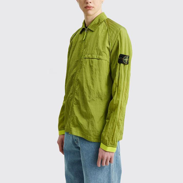 Stone Island Metal Nylon Shirt Jacket Autumn Men Jackets Lemon-Yellow 761512321-V0031