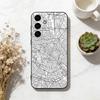 Famous City Sketch City Map Phone Case For Samsung Galaxy A73,A72,A71,A70,A53,A52,A51,Soft Silicone Black Cover