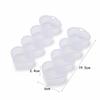 Multi-grid Transparent Plastic Storage Box Four-piece Storage Box  Hair Accessories Storage