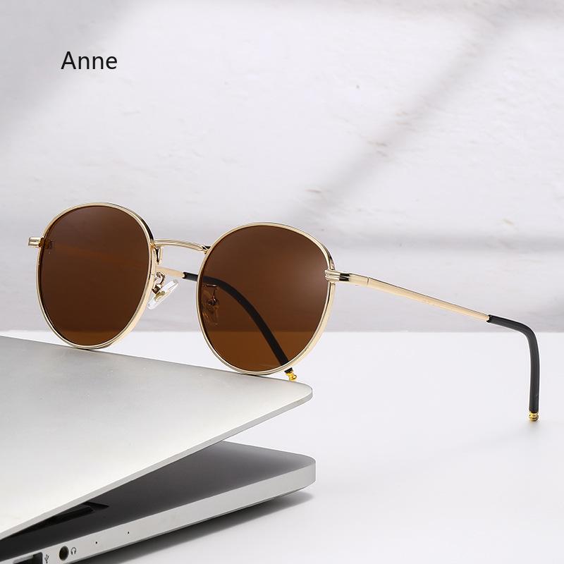 

Small Oval Mirror Sunglasses Woman Pink Luxury Designer Eyewear Shades Ladies Alloy Black Sun Glasses Female UV400