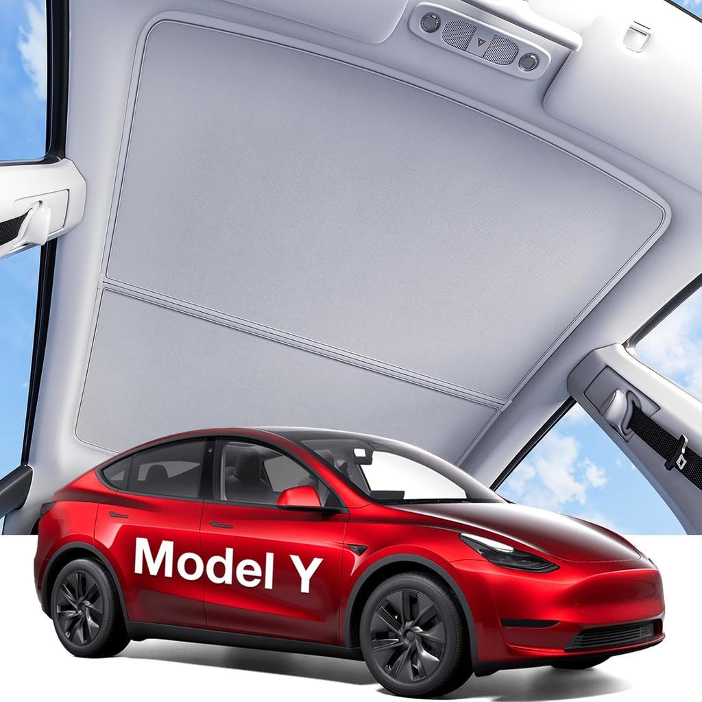 2026 Upgraded for Tesla Model Y New (Juniper) Sunshade Roof Model 3 Accessories Heat Insulation Foldable Glass Sunroof Cover