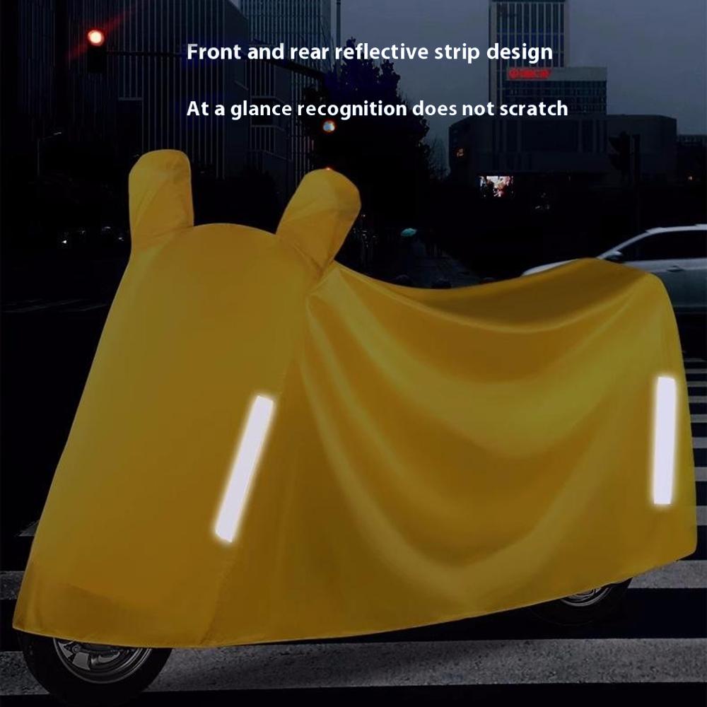 

Size 4XL Dustproof Motorcycle Protective Cover Sunproof Oxford Cloth Scooter Rain Cover Black