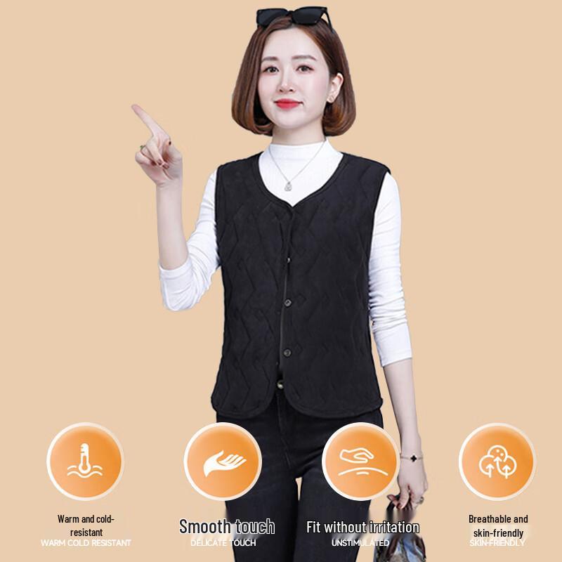 Langsha Women's Fleece-Lined Thermal Cardigan Vest