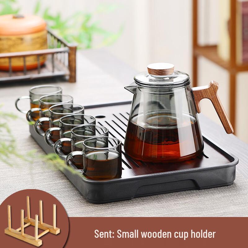 500ml Glass Teapot Set with 6 Cups and Accessories