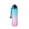 Gradient Large Capacity Water Cup with Straw - High Value Plastic Cup for Space, perfect for Quenching Your Thirst!