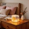 Pattern Marble Lamp Night Light Portable Touch Bedside Table Adjustable Lighting Modes LED Rechargeable Cordless Ambient for Bedroom Office Desk