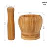 Guraide Bamboo Mortar and Pestle Set