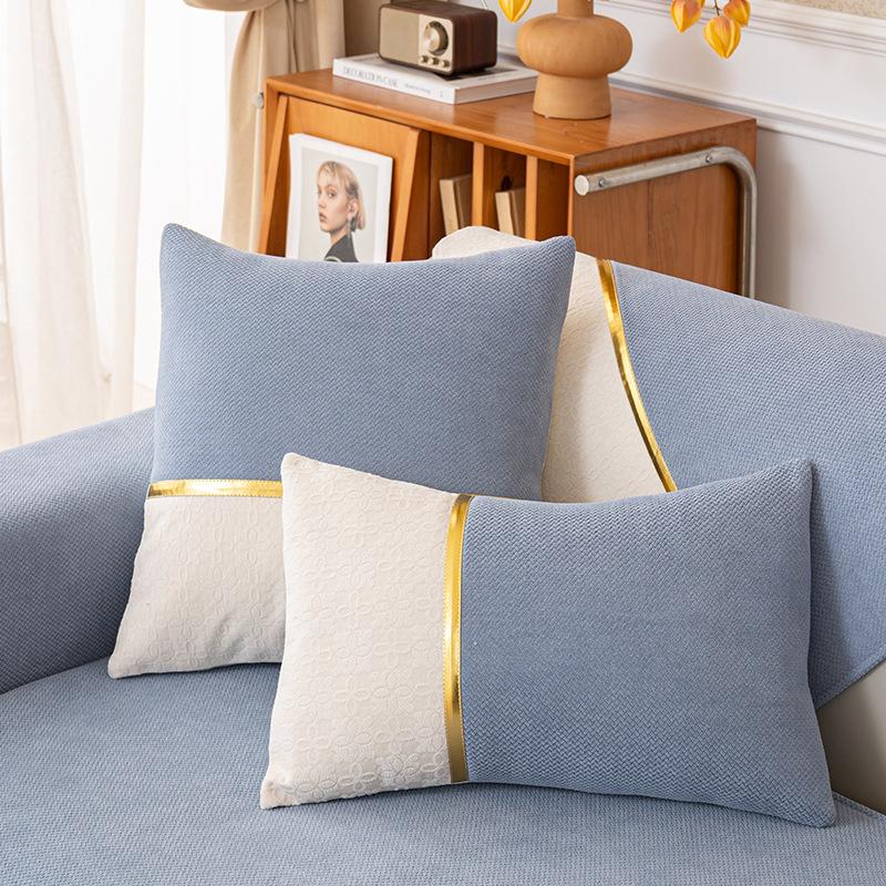 Chenille-Gurtband Sofakissen, Vier-Jahreszeiten Universal Sitzkissen, High-End Rutschfestes Sofa, Armlehnenbezug Cross-Border