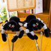 Holloween Decor Spider Stuffed Animal Toy Fluffy Black Crawling Pet Doll  Party Supplies