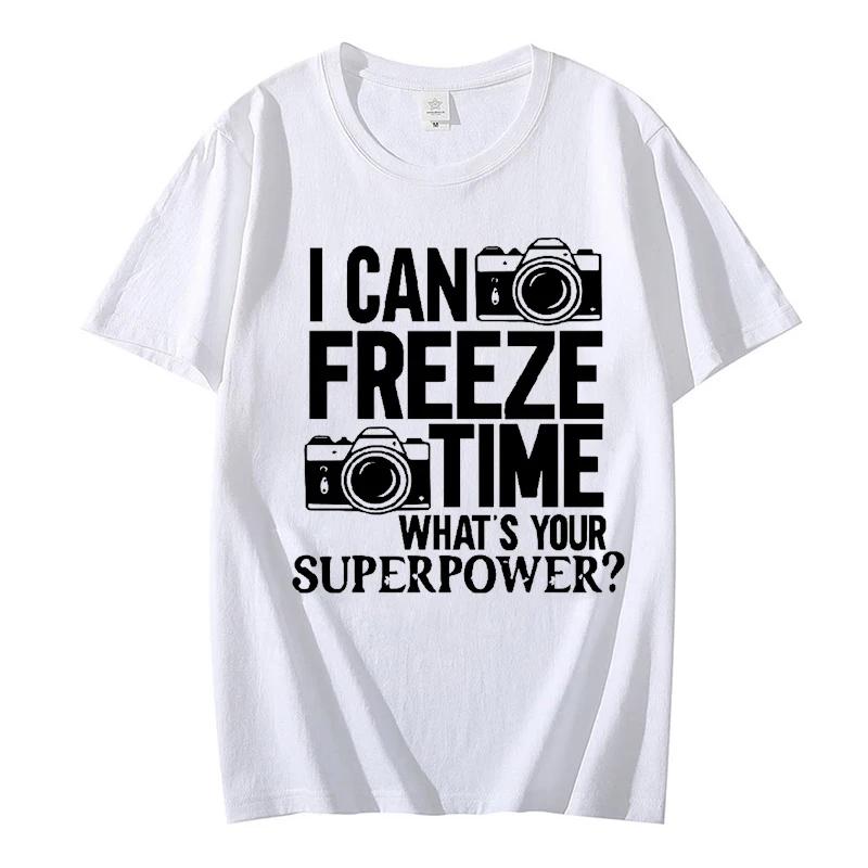 Fotografické tričko Fotograf Grafický potisk Trička s krátkým rukávem Hip Hop Streetwear Oversized Tričko Topy Kameraman Pánské oblečení