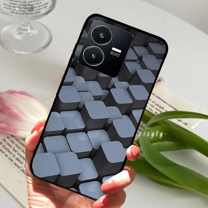 Pro Vivo Y22S 2022 Pouzdro Nárazuvzdorné Měkké TPU Silikonové Kryt Telefonu Pro Vivo Y22 Y 22 V2207 Y22S V2206 Funda Capa Kreslený Vivoy22
