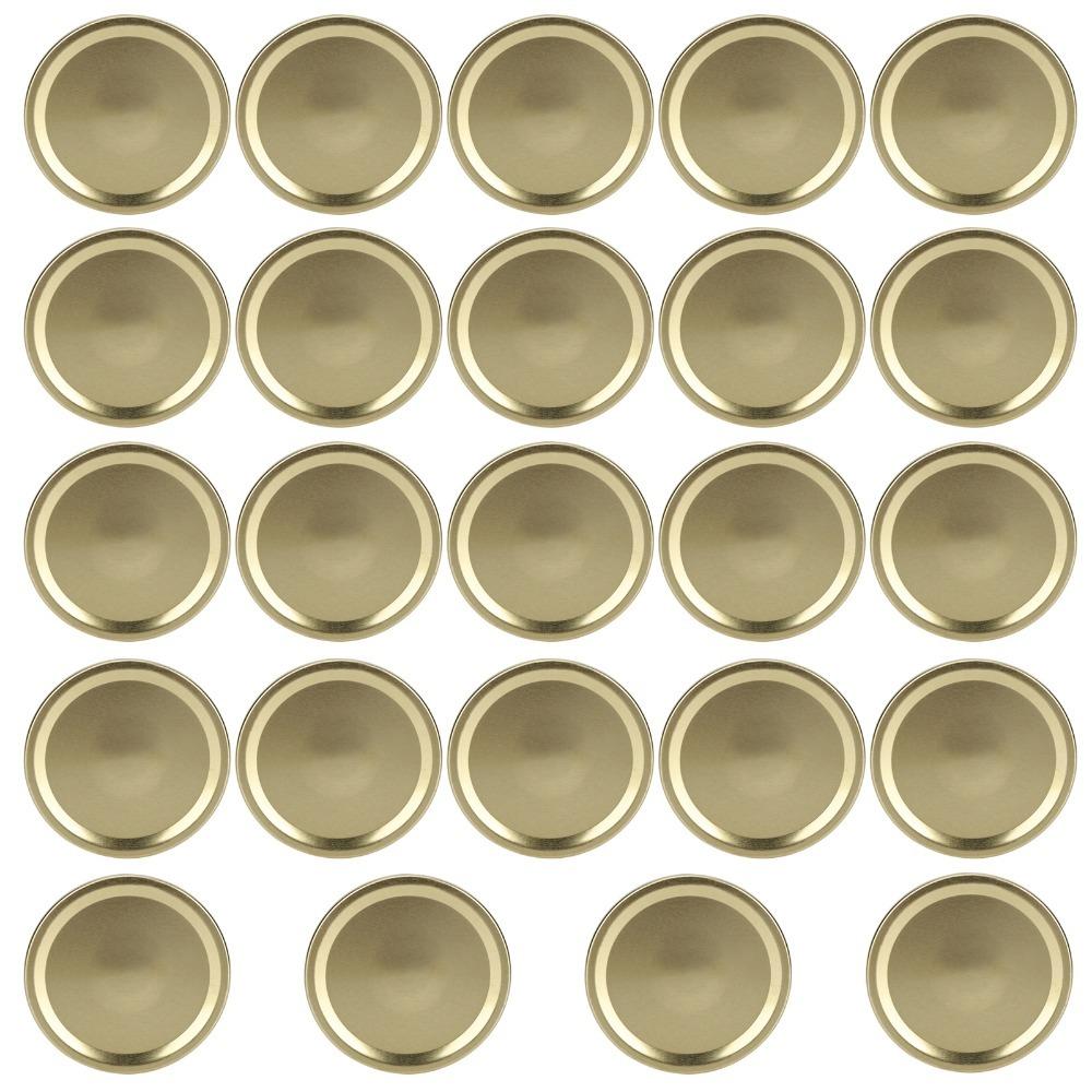 Tinplate Material Canning Jar Lids Round Shape 70/86mm Diameter Storage Covers Silver/Gold Beverage Caps For Home Canning