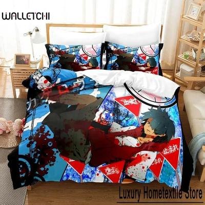 Kagerou Project Ložní souprava Jednolůžko Dvojlůžko Plná Queen King Size Ložní souprava Dospělý Dítě Ložnice Sady povlečení 3D Anime Prostěradlo