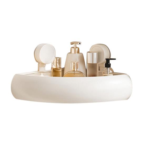 

Suction Cup Shower Caddy Rustproof Space Aluminum Corner Shelf with Raised A вершковий